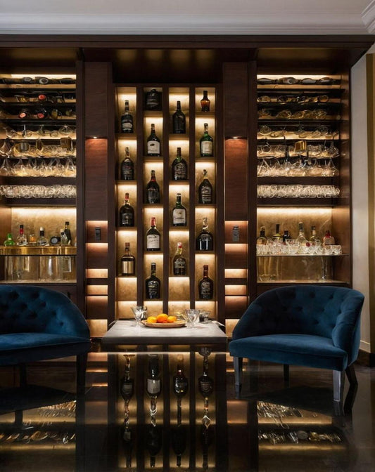 Golden Pour Bar Counter