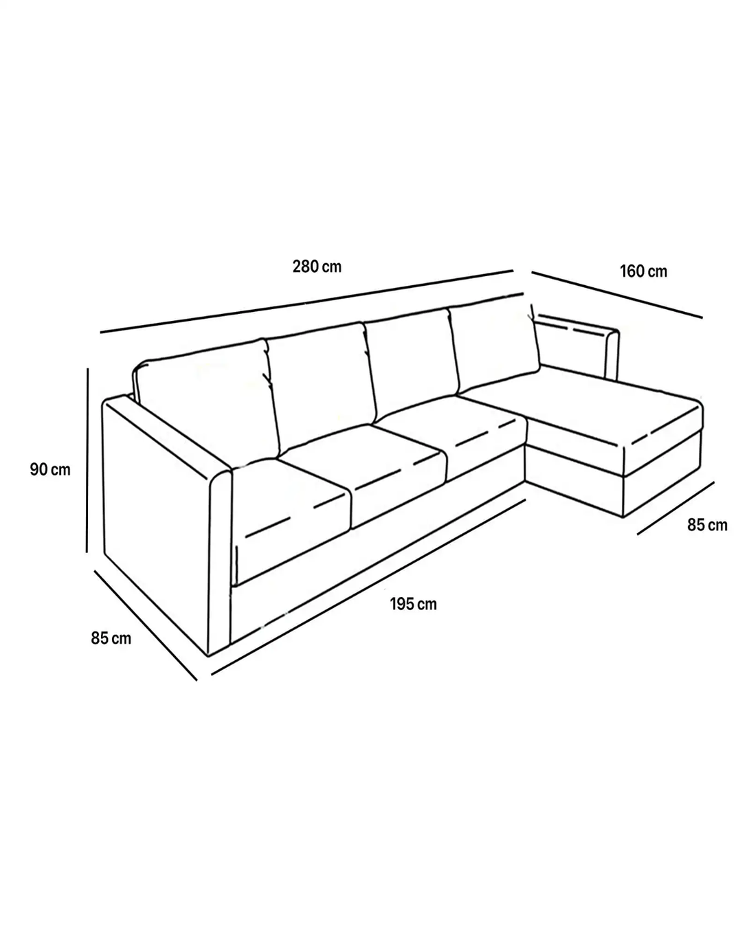 Green L shape sofa ANGIE HOMES