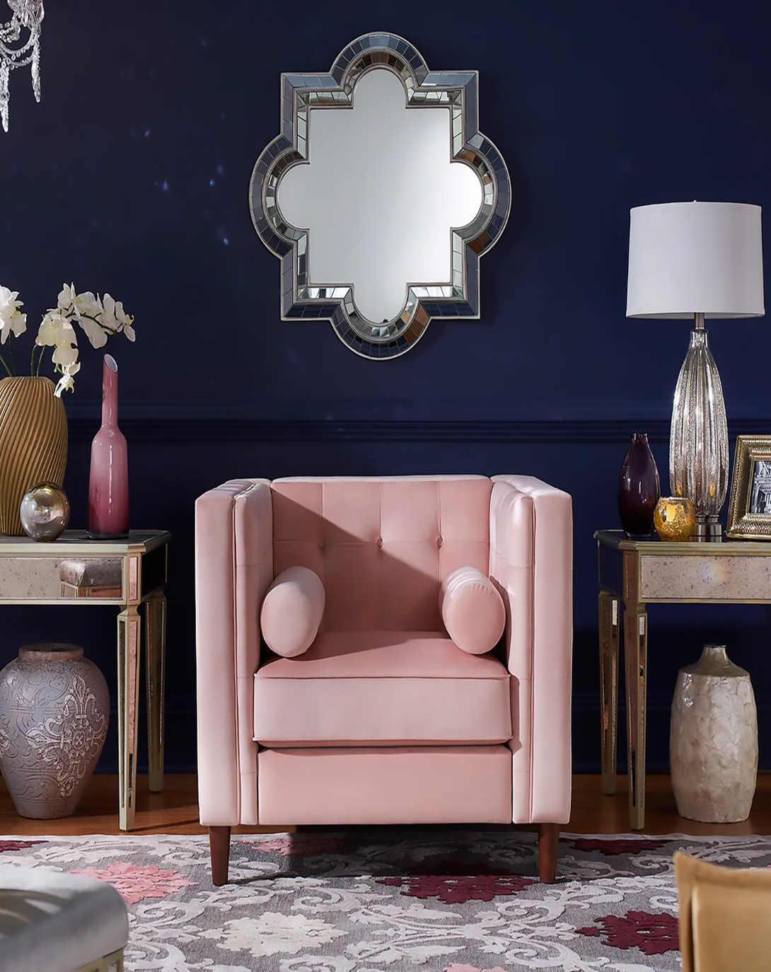 Gulshan Peach Sofa Chair