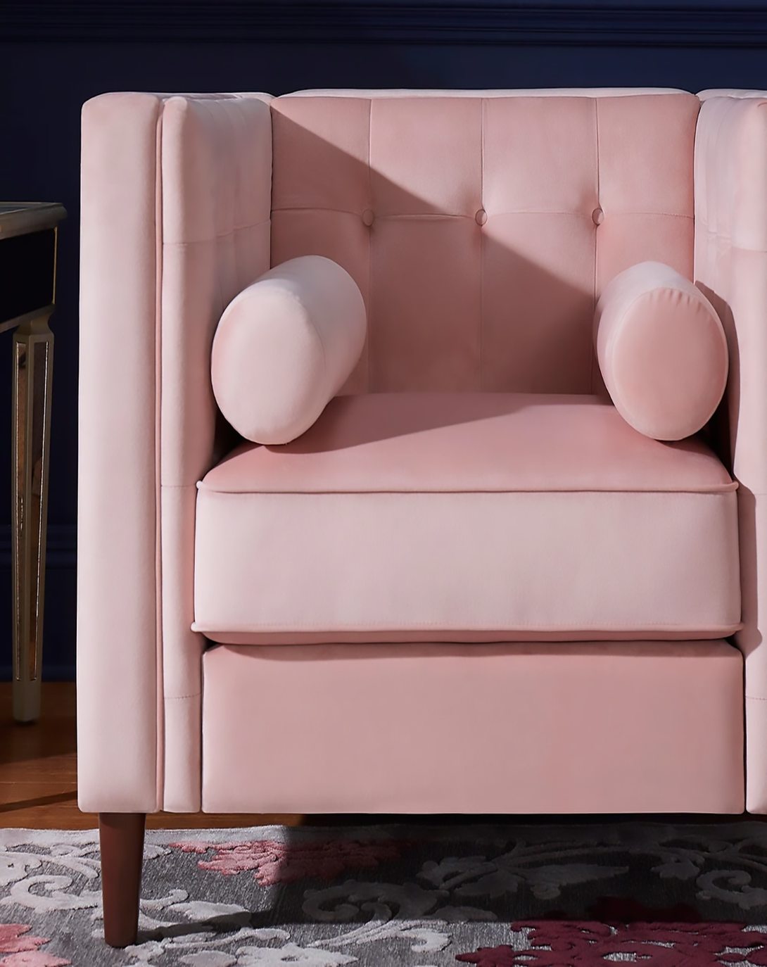 Gulshan Peach Sofa Chair ANGIE HOMES