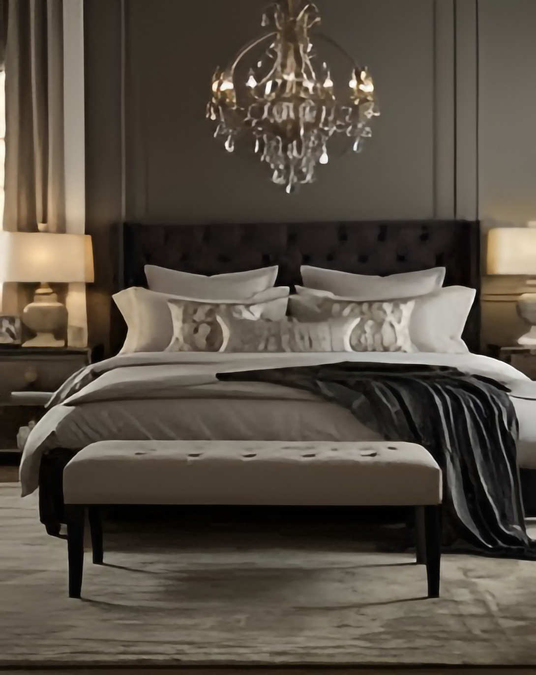 Gwen Black King And Queen Size Bed ANGIE HOMES