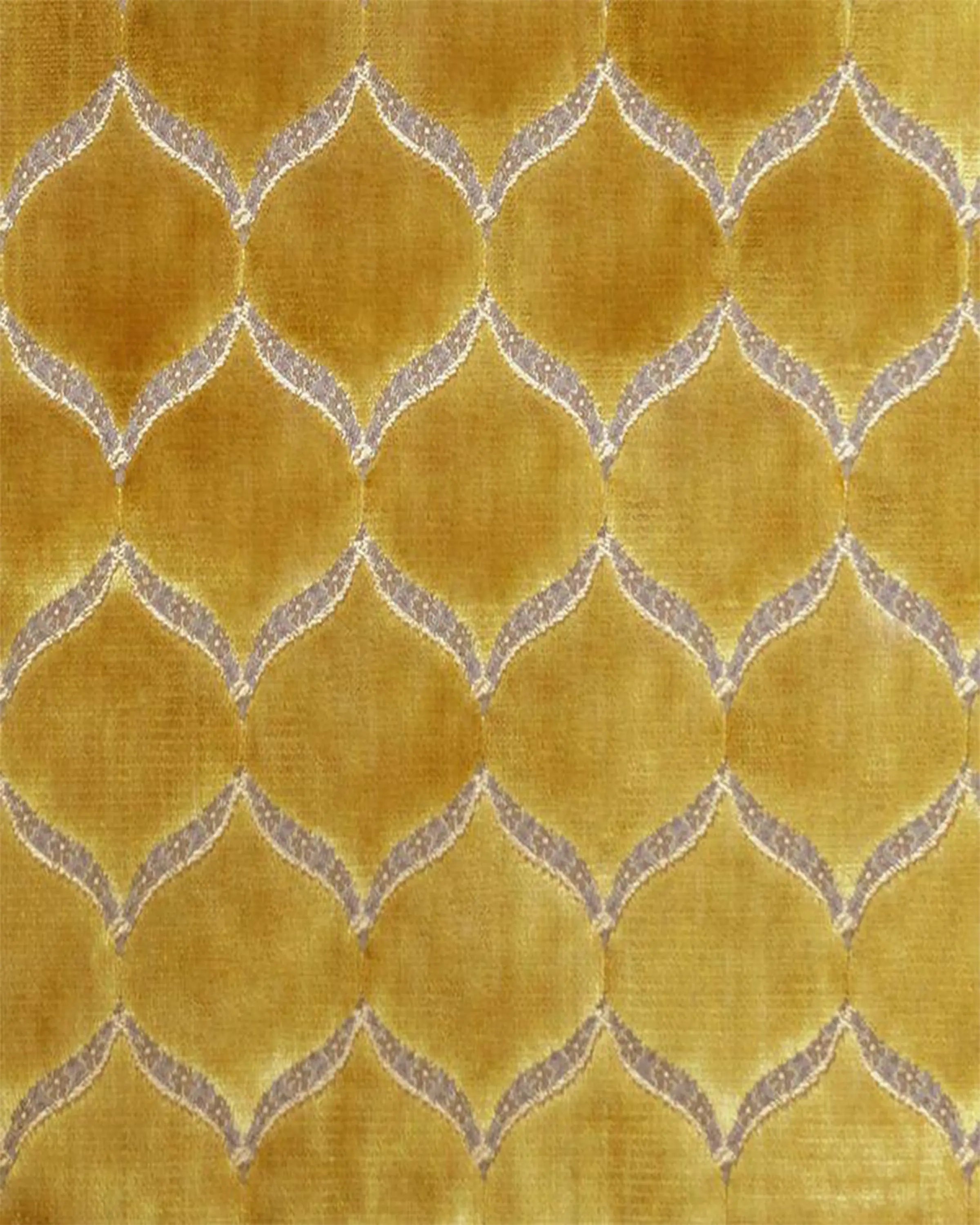 MUSTARD YELLOW VELVET FABRIC ANGIE HOMES