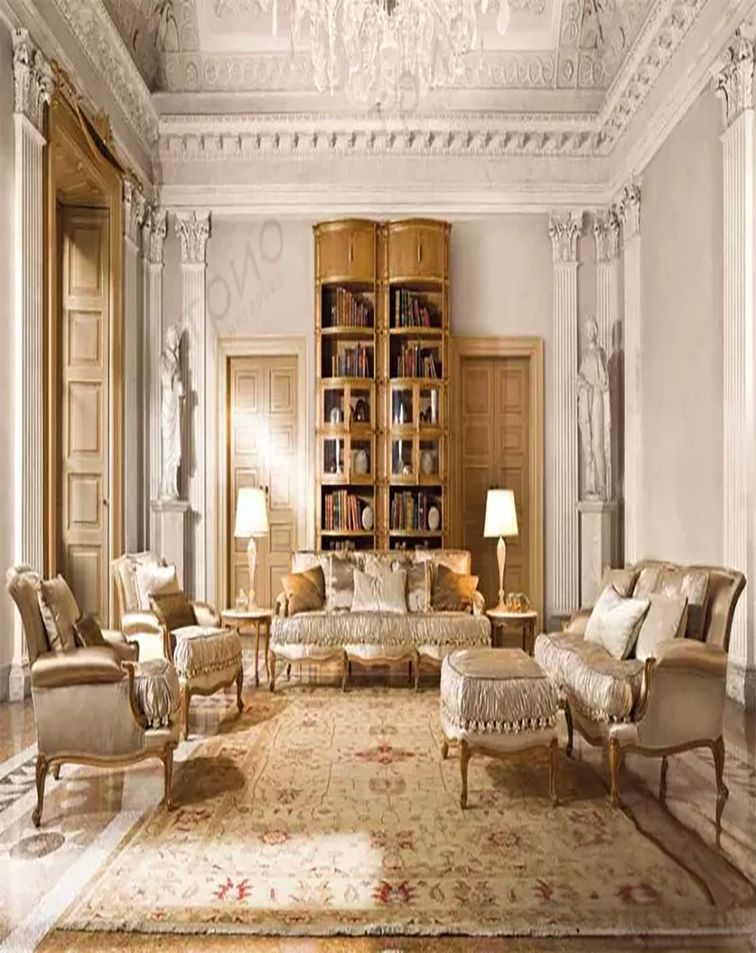 HESTAGE GREY CLASSIC LUXURY SOFA