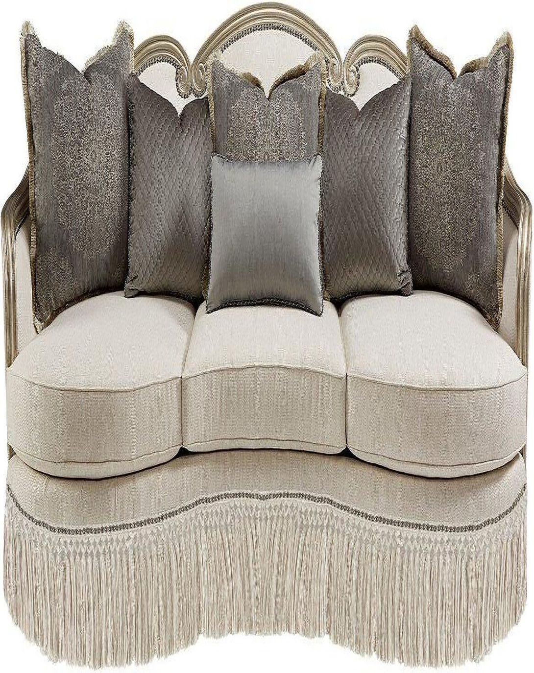 Harley White Designer Classic Sofa