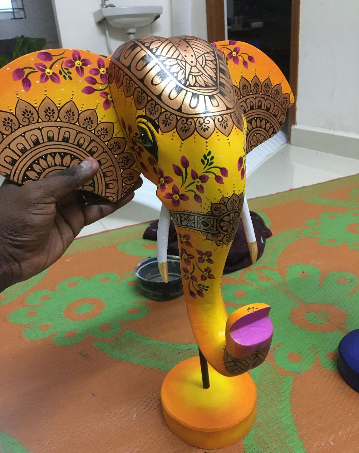 Eternal Elephant Head With Ear (Copy) ANGIE HOMES