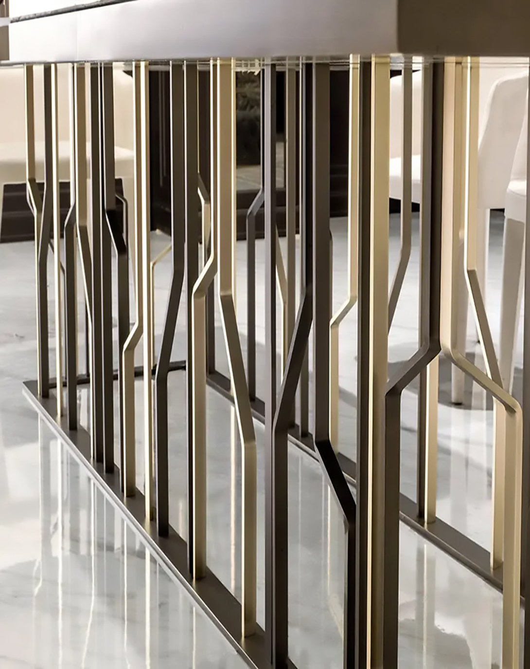 Helvis Dining Table Set of 6 - Angie India Furniture ANGIE HOMES