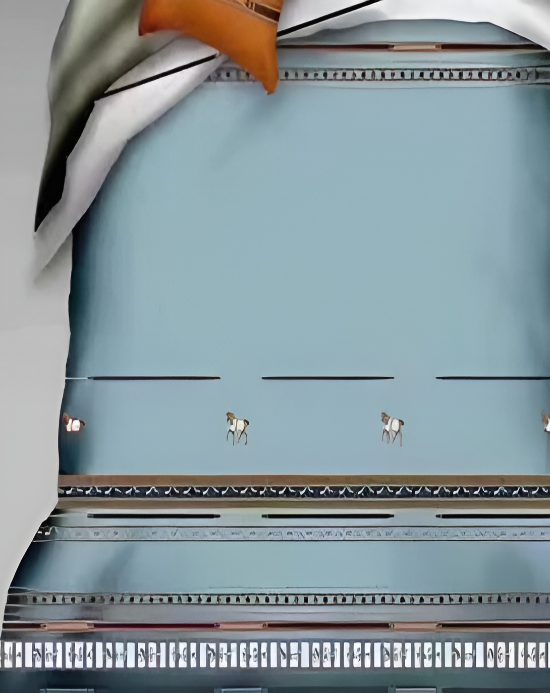 Henna Best Blue & Orange Bed Set (Set of 4)