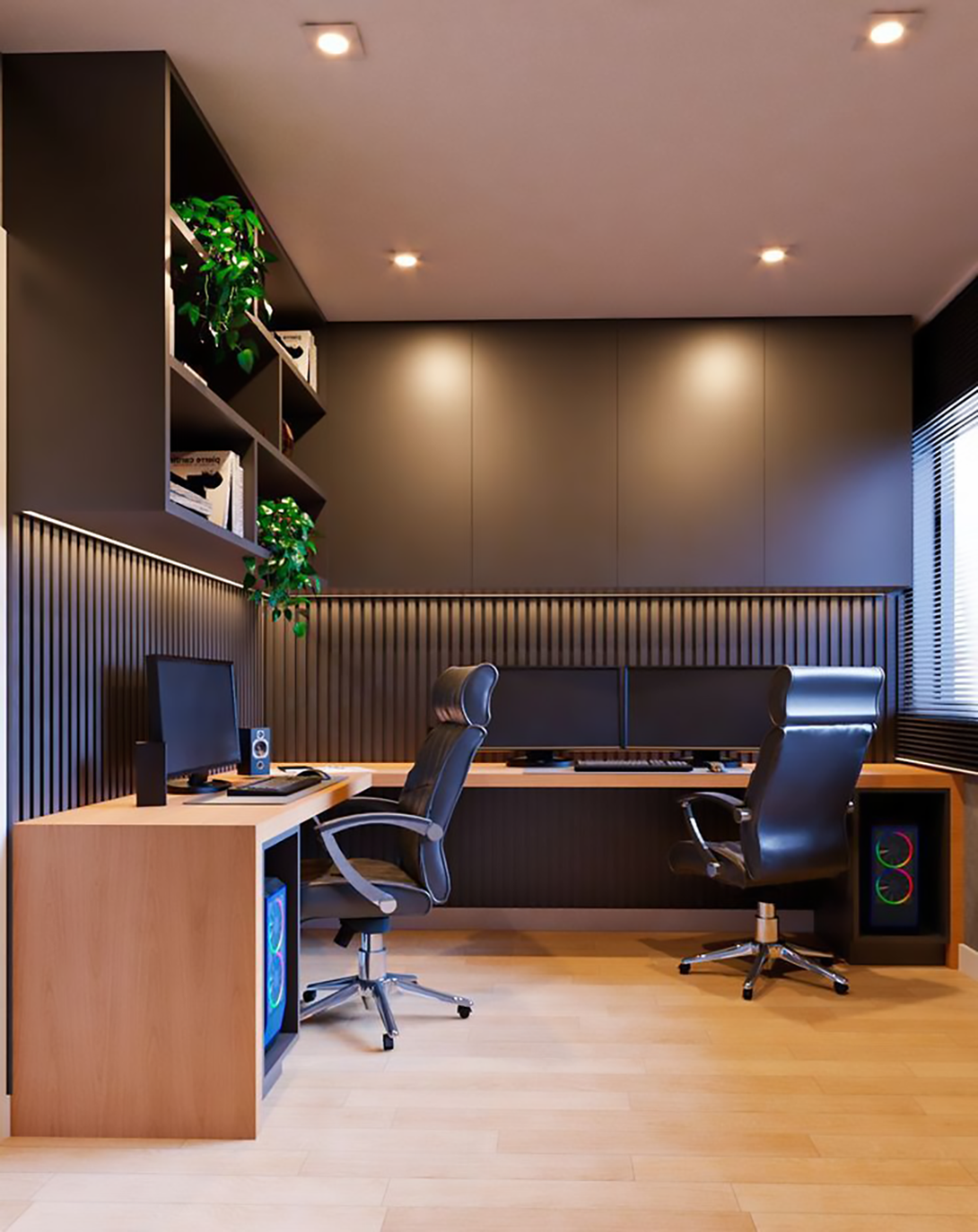 Hidu Beige Office Desk ANGIE HOMES