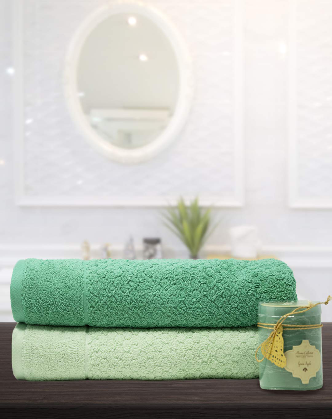 INDIGO BATH TOWELS- 2PCS- ANGIE'S INDIA ANGIE HOMES