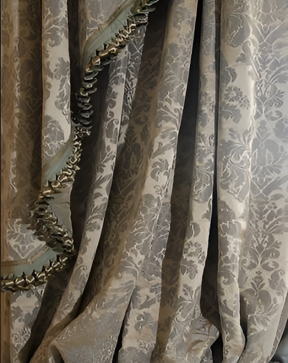 IXORA GREY & BROWN CURTAINS ANGIE HOMES