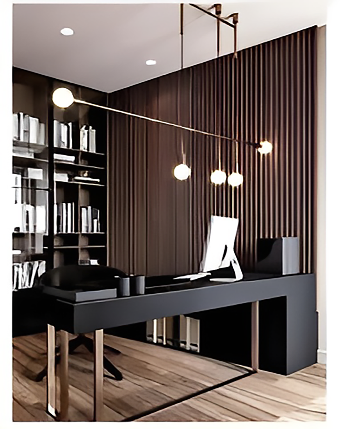 Info Black Office Desk