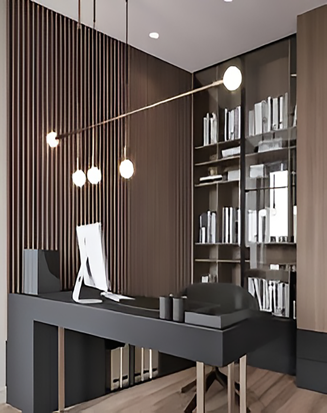 Info Black Office Desk ANGIE HOMES