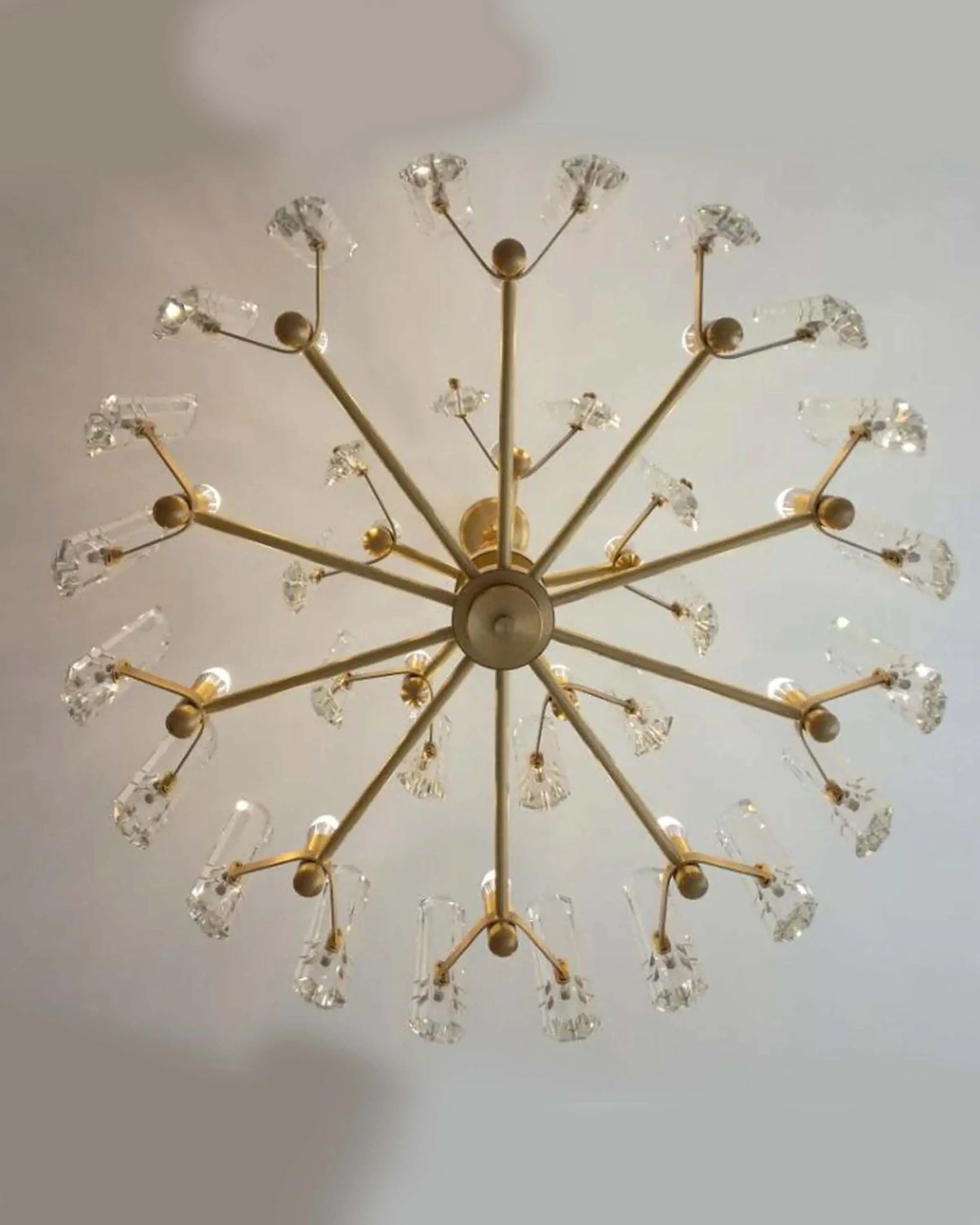 Ismoil Gold Crystal Chandelier ANGIE HOMES