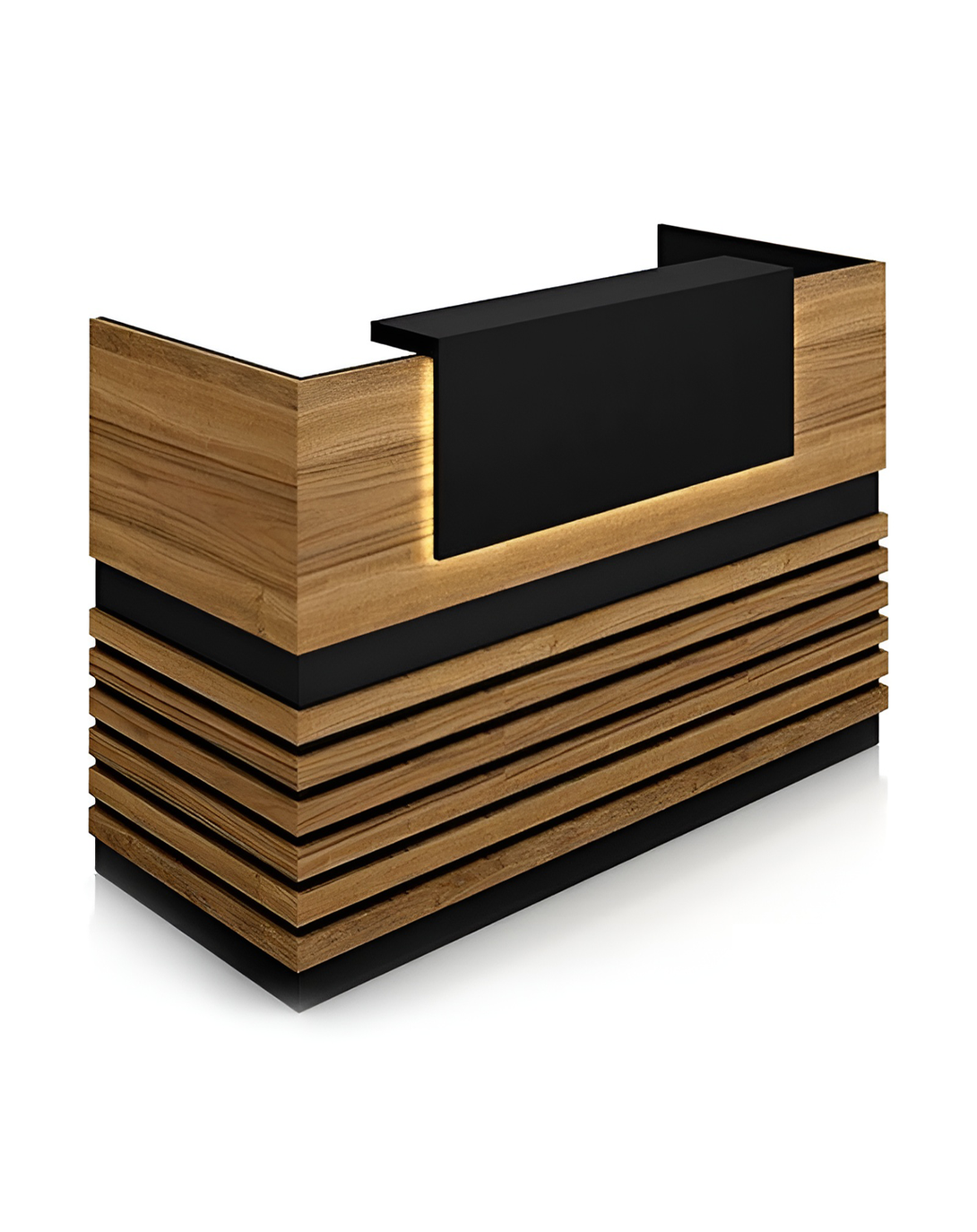 Ithaa Brown Reception Desk  Beautiful Reception Desks