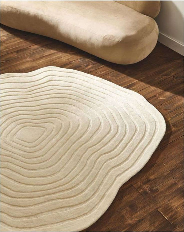 Ivory Cream Wool Rugs