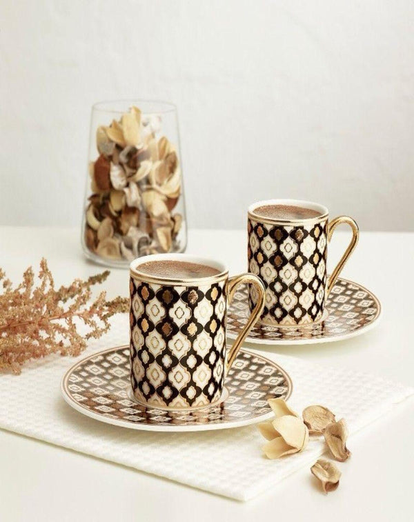 Ivory Luxe Gold Rim Tea Sets