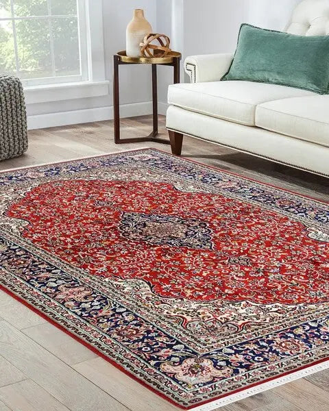 JAFAR Multicolor Kashmiri Carpet | Kashmiri carpet for bedroom floor ANGIE KRIPALANI DESIGN - ANGIE HOMES- ANGIES INDIA