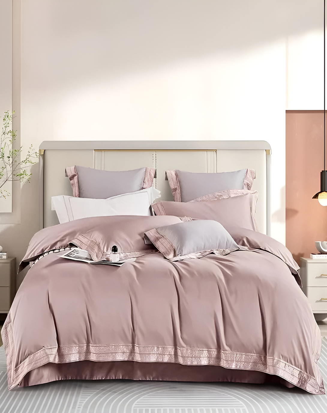 JASMINE ELEGANT BED SET- ANGIE HOMES