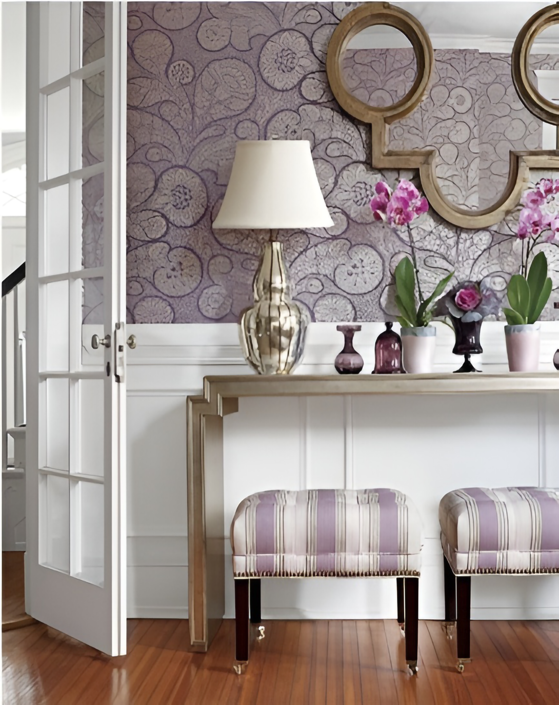 JINK PURPLE STRIPE FABRICS