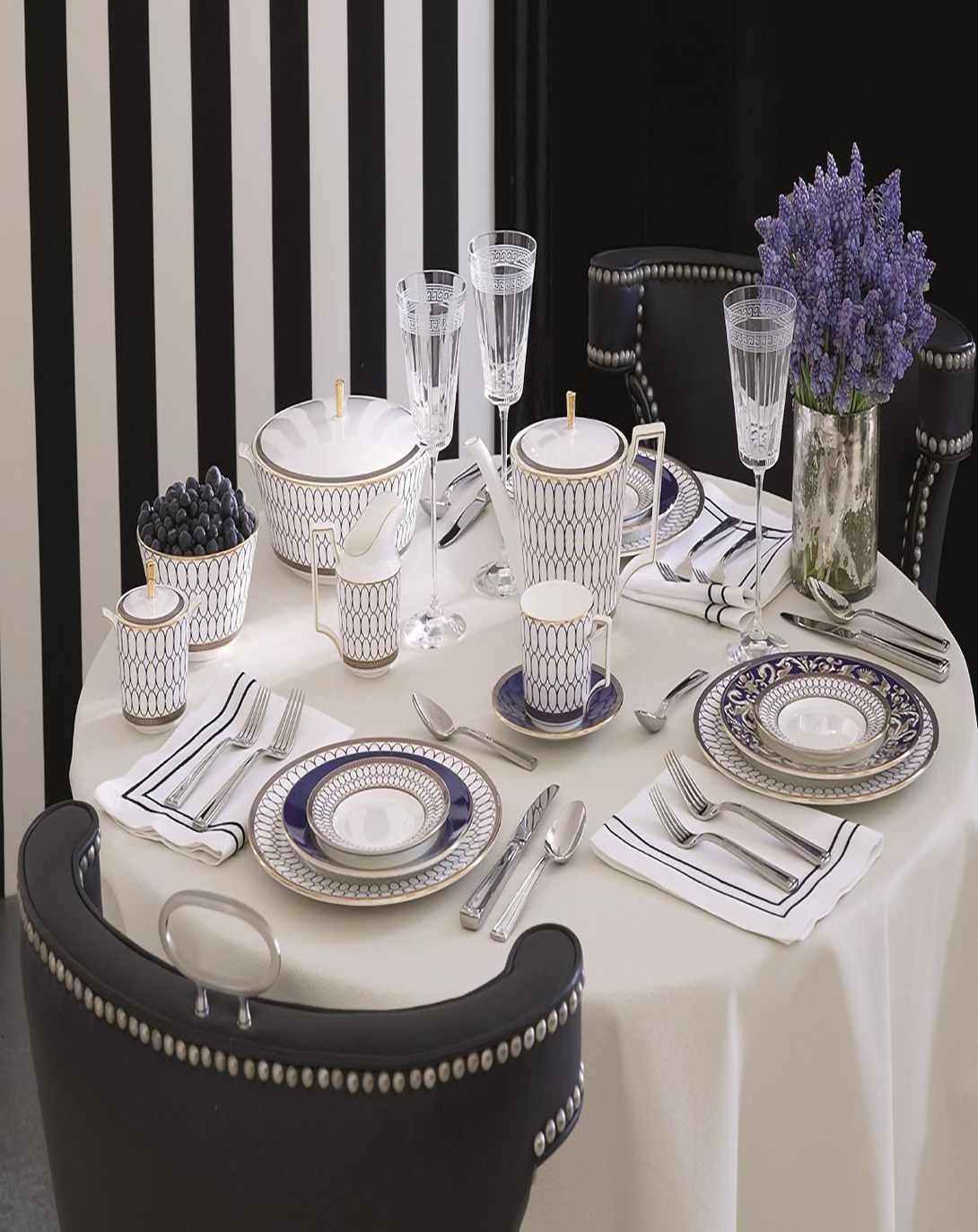 Jade Blue Dinner & Tea Set