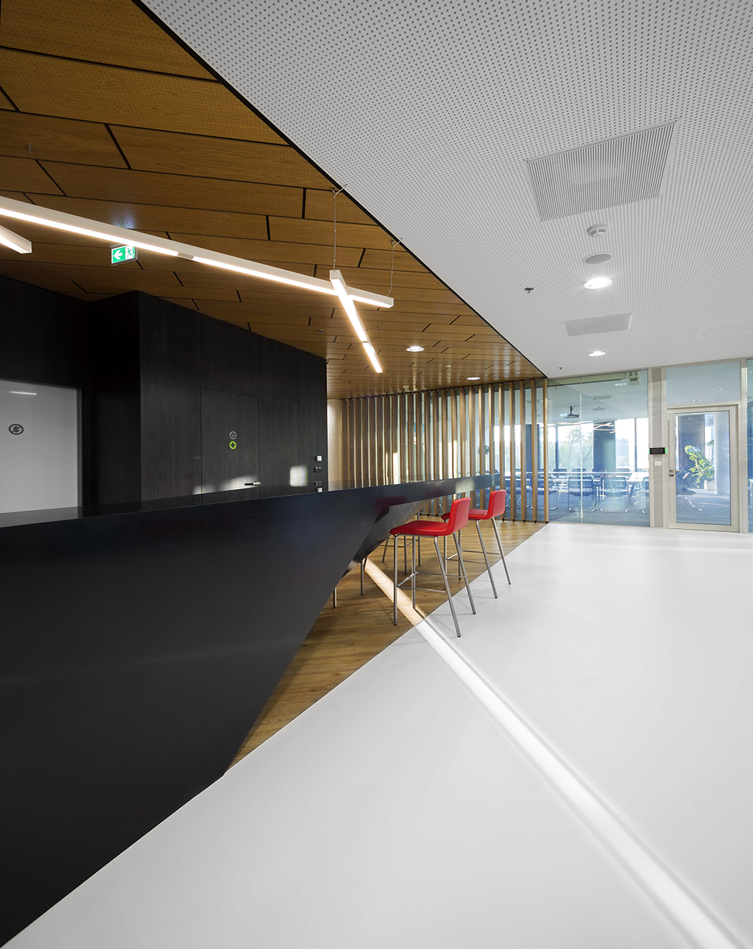 Jendy Brown Reception Desk | Designer Reception Table ANGIE HOMES