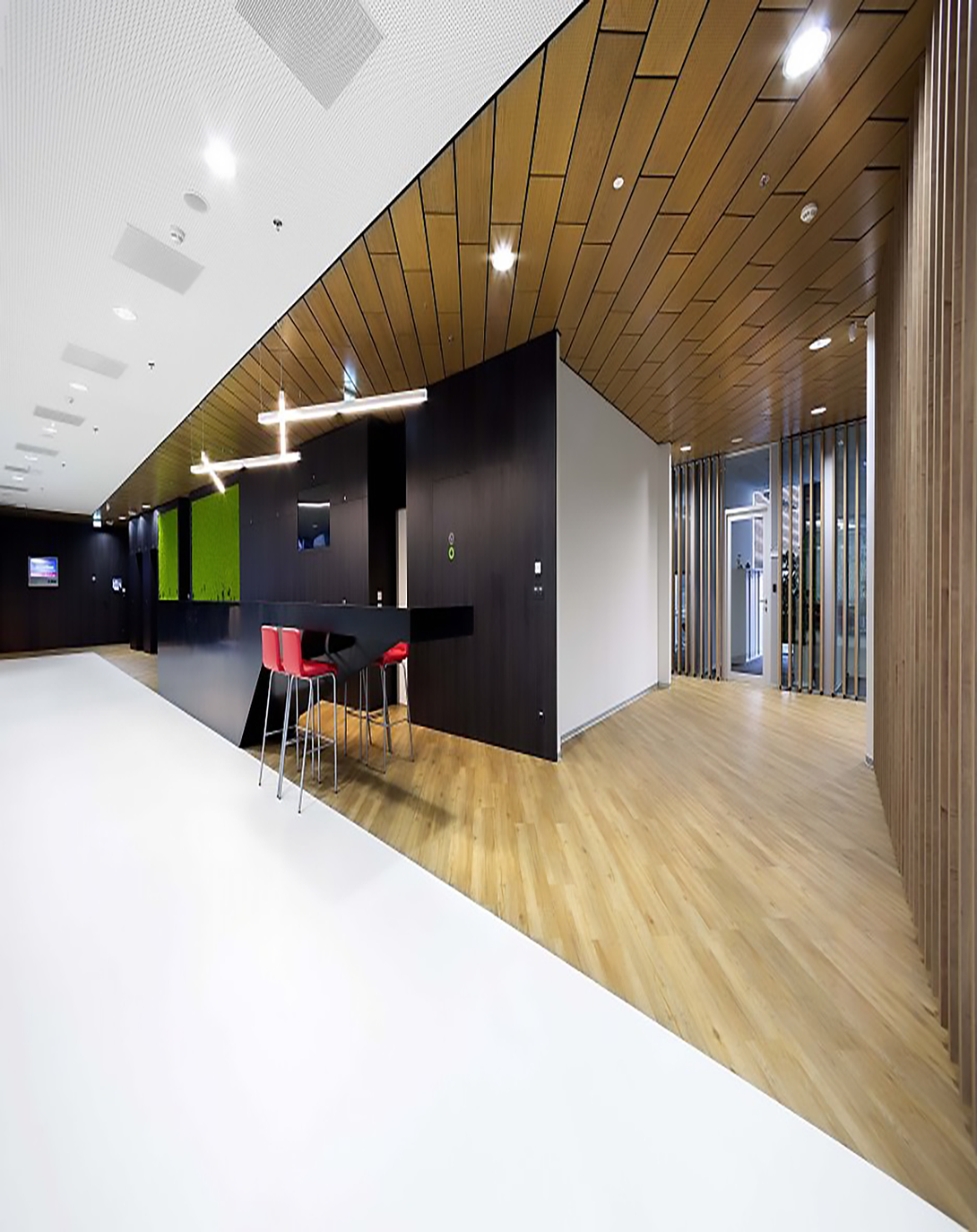 Jendy Brown Reception Desk | Designer Reception Table ANGIE HOMES