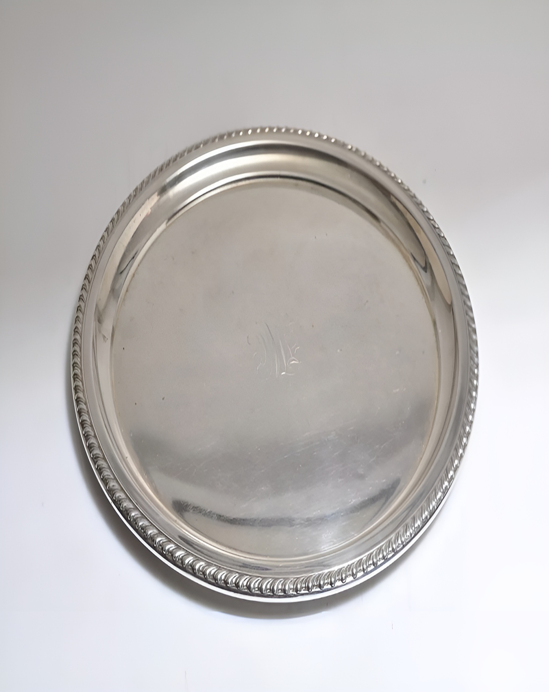 Joa Silver Finish Plain Thali