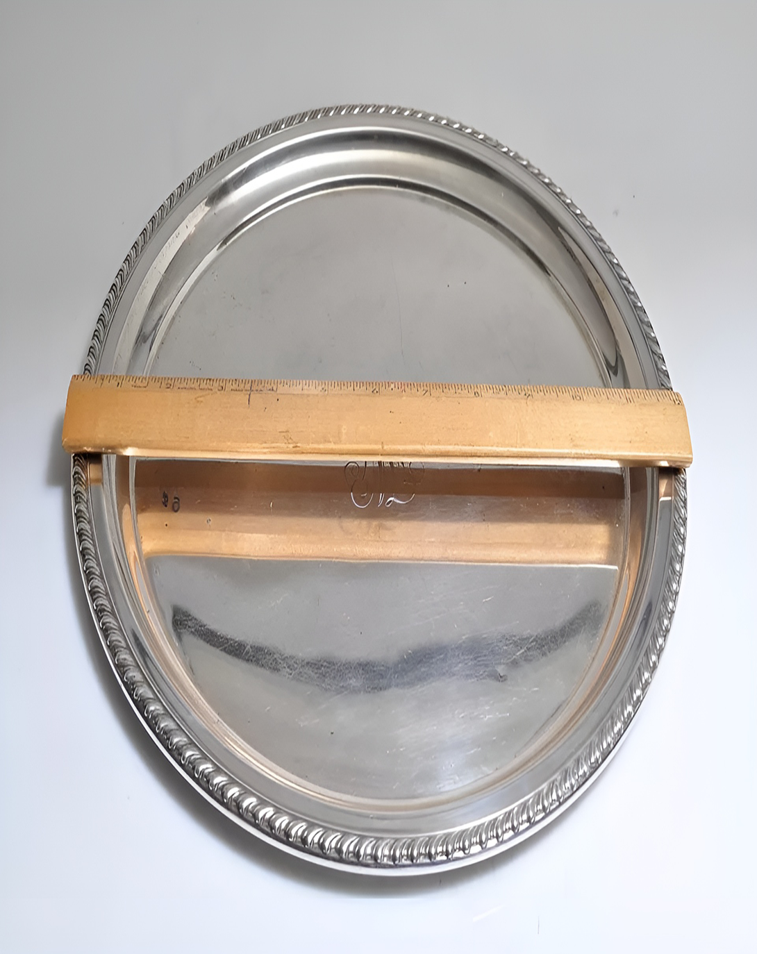 Joa Silver Finish Plain Thali