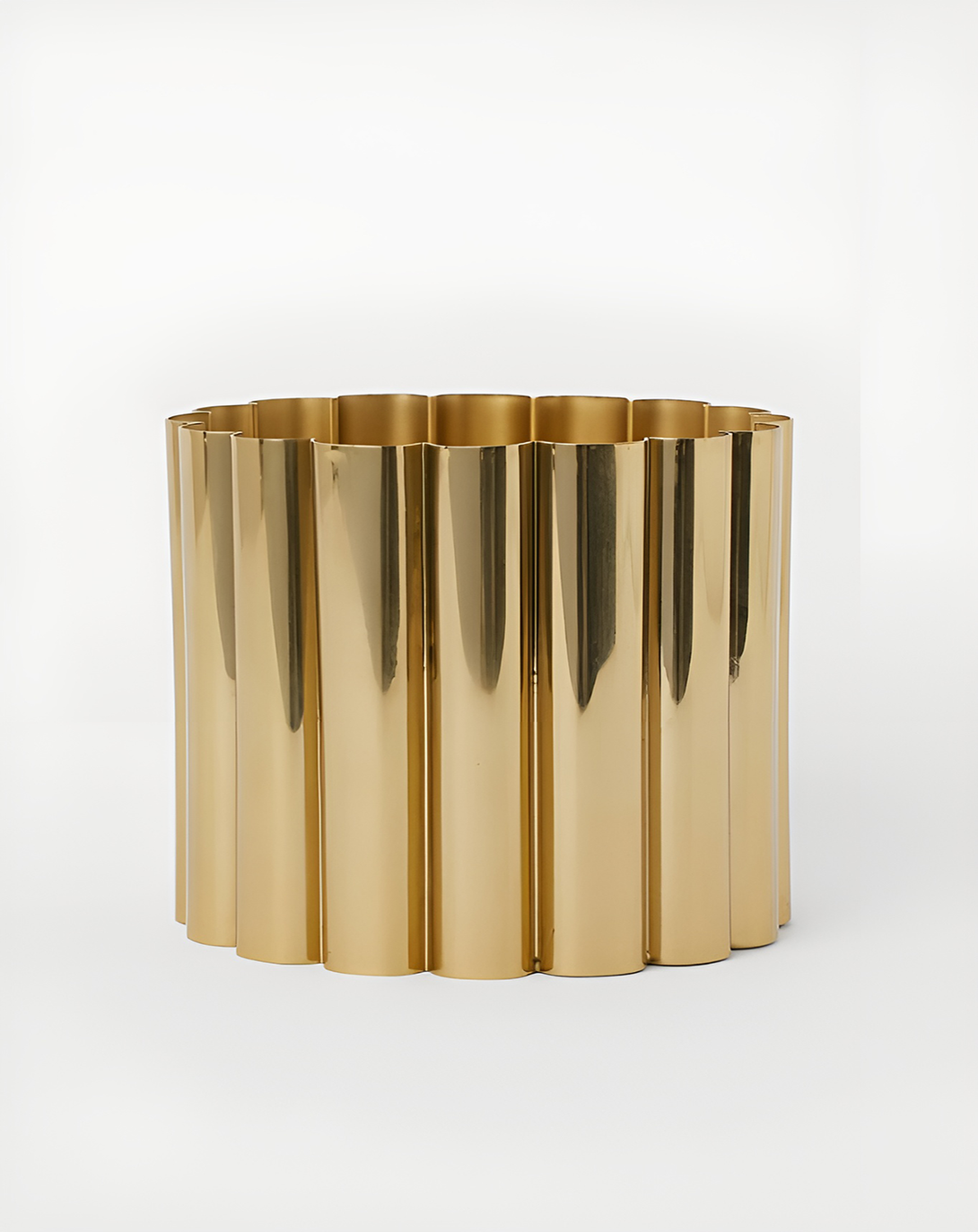 Joey Gold Finish Planter - Angie Homes Serverware ANGIE HOMES