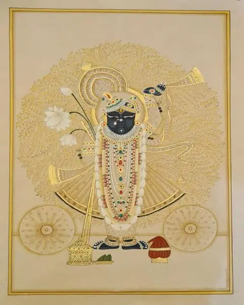 KRISHNA GOPASHAMI PICHWAI WALL PAINTING ANGIE KRIPALANI DESIGN - ANGIE HOMES- ANGIES INDIA