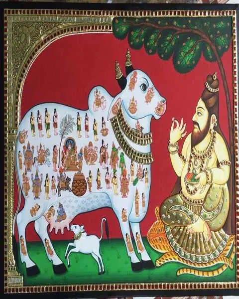 Kamdhenu Pichwai Paintings ANGIE KRIPALANI DESIGN- ANGIE HOMES -ANGIES INDIA