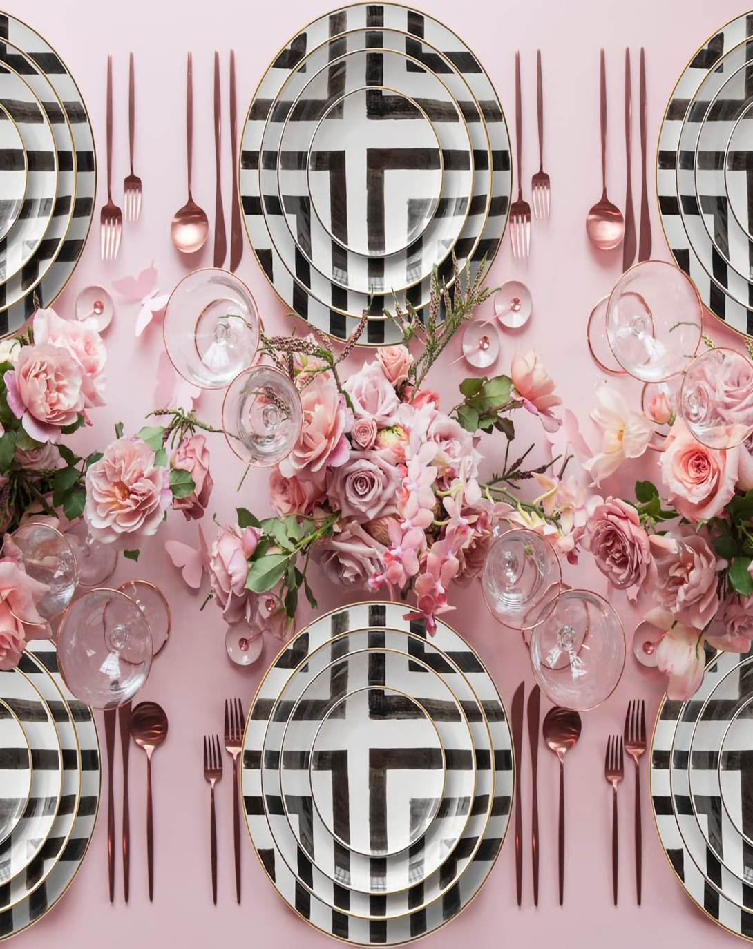 Kamik Black & White Dinner Set ANGIE HOMES