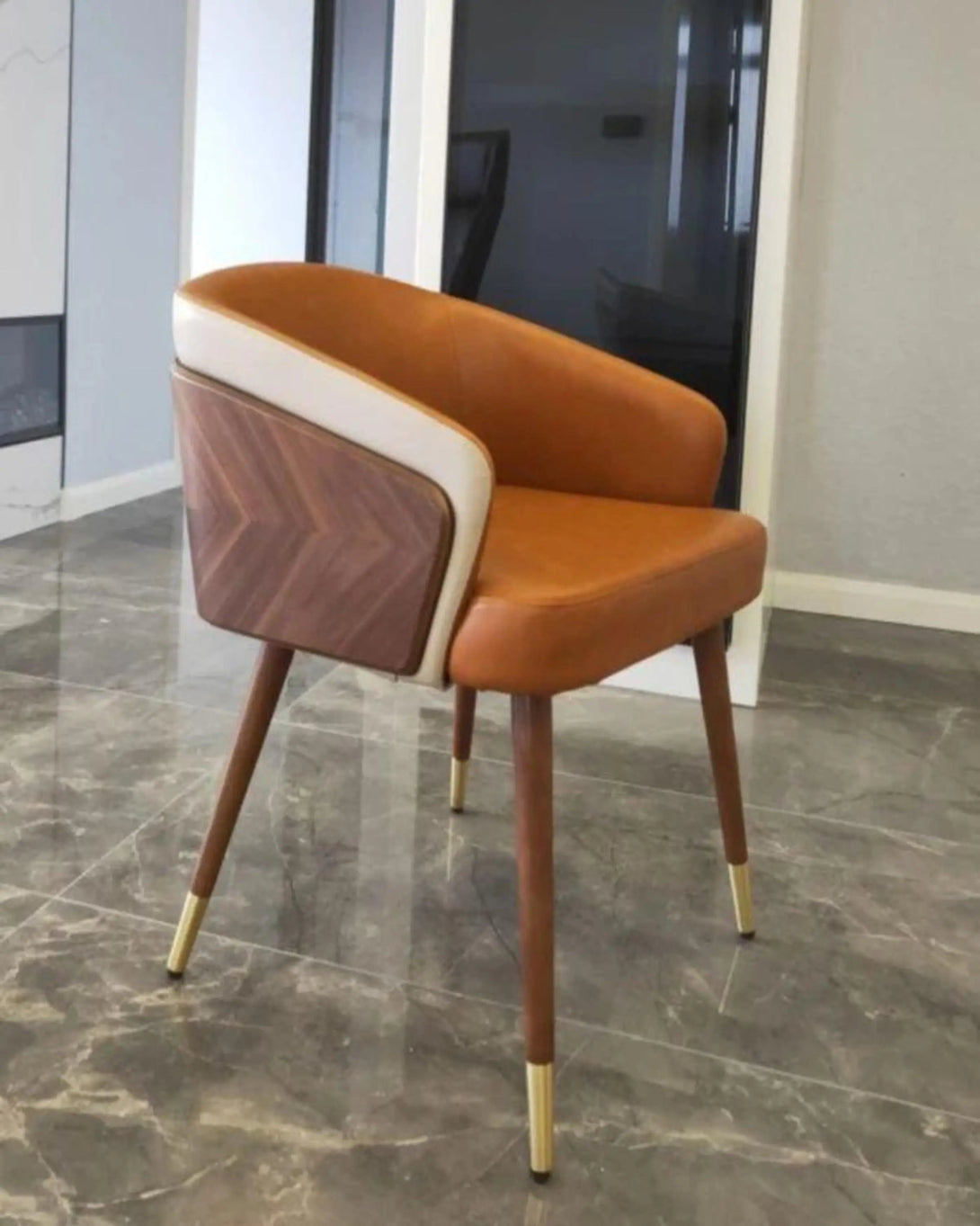 Kara Orange Dining Chairs ANGIE HOMES