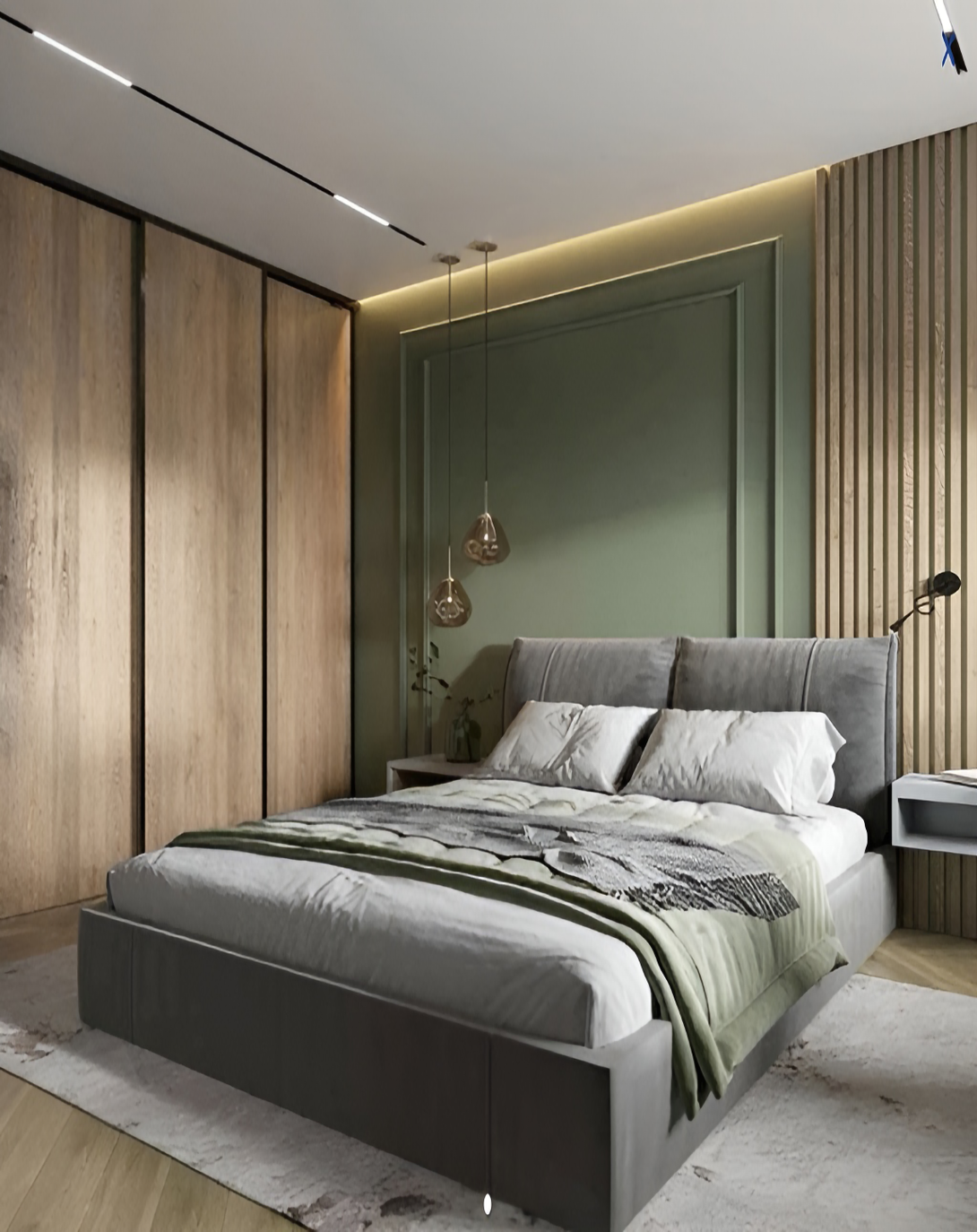 Karley Upholstered Modern Bed With Head Board