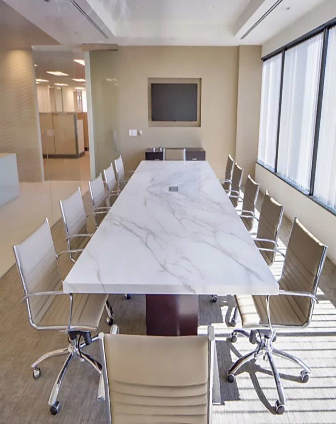 Kendric White Conference Table | Modular Conference Room Tables ANGIE HOMES