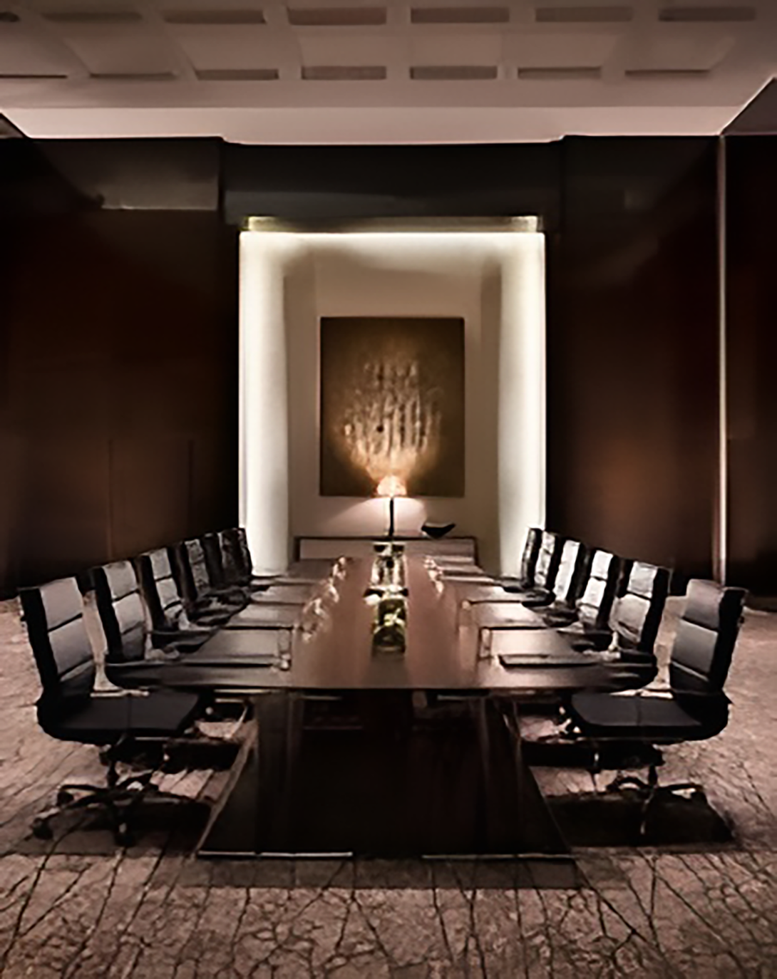 Kenj Brown Conference Table  Large Conference Room Table