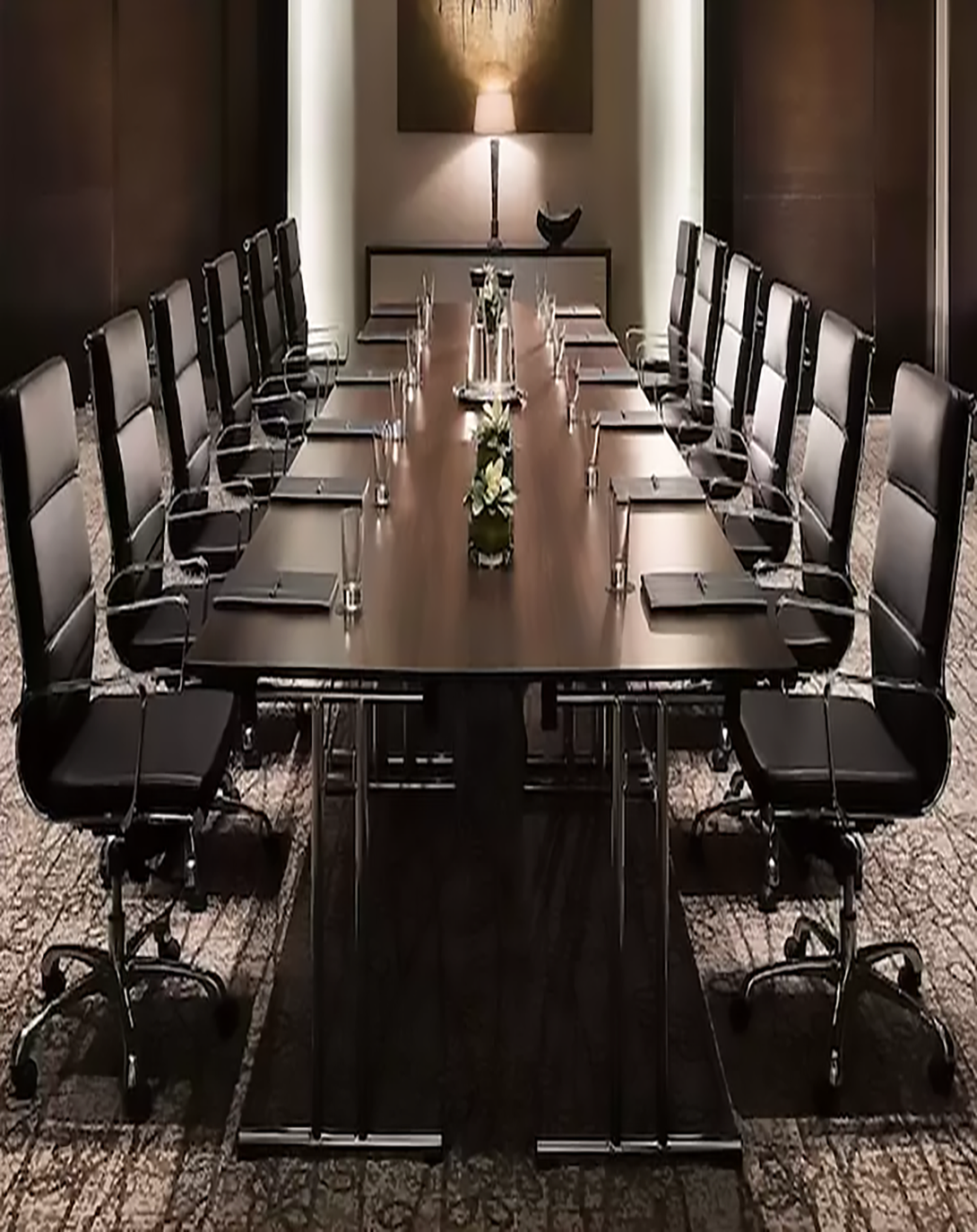 Kenj Brown Conference Table | Large Conference Room Table ANGIE HOMES