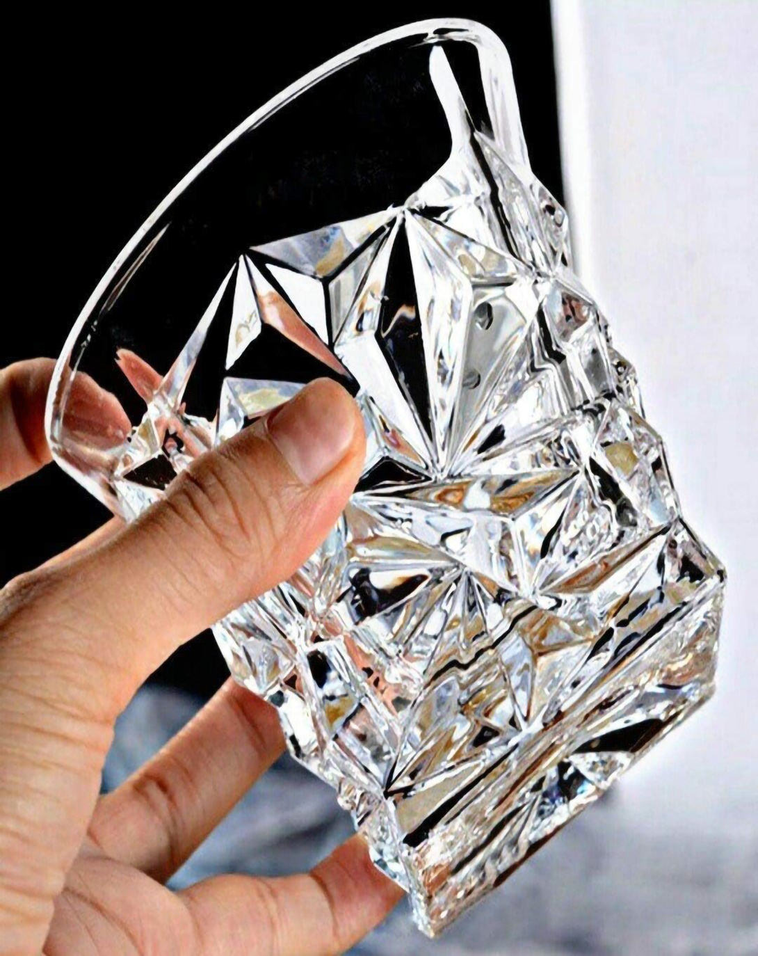 Kin Luxury Crystal Whiskey Glass ANGIE HOMES