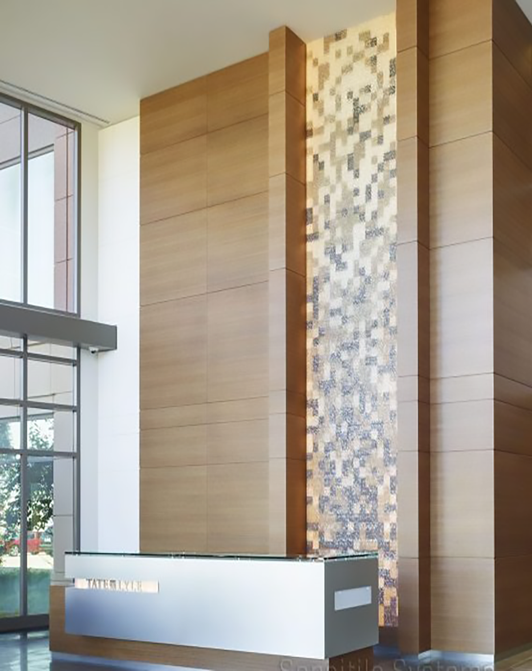 Kizza White Reception Desk  Counter Reception Table