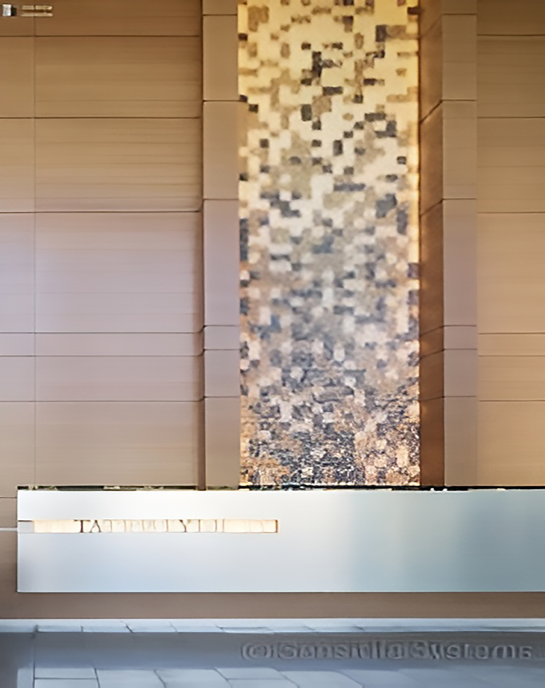 Kizza White Reception Desk  Counter Reception Table