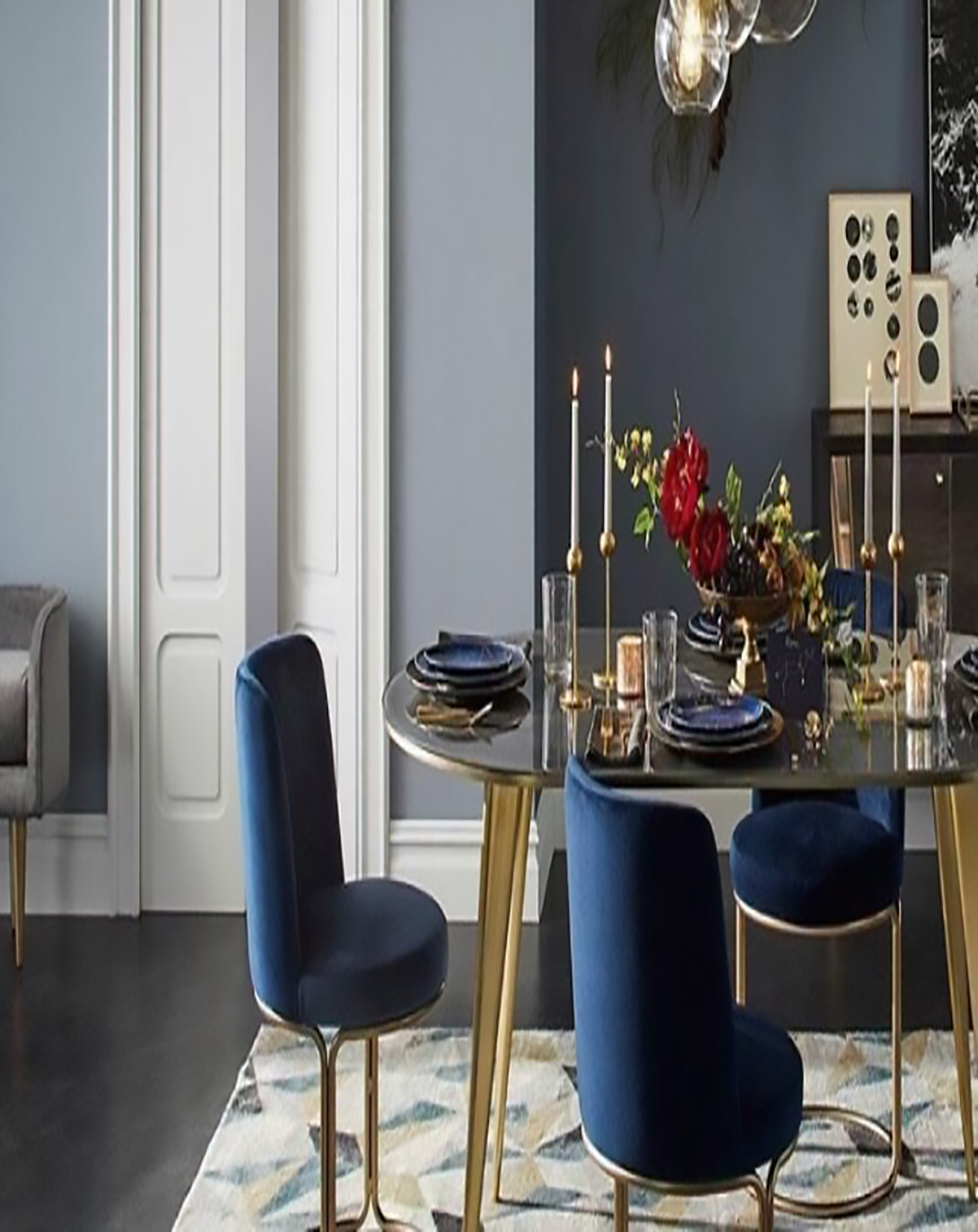 Knox Small Round Dining Table Set of 4 - Angie India Furniture ANGIE HOMES