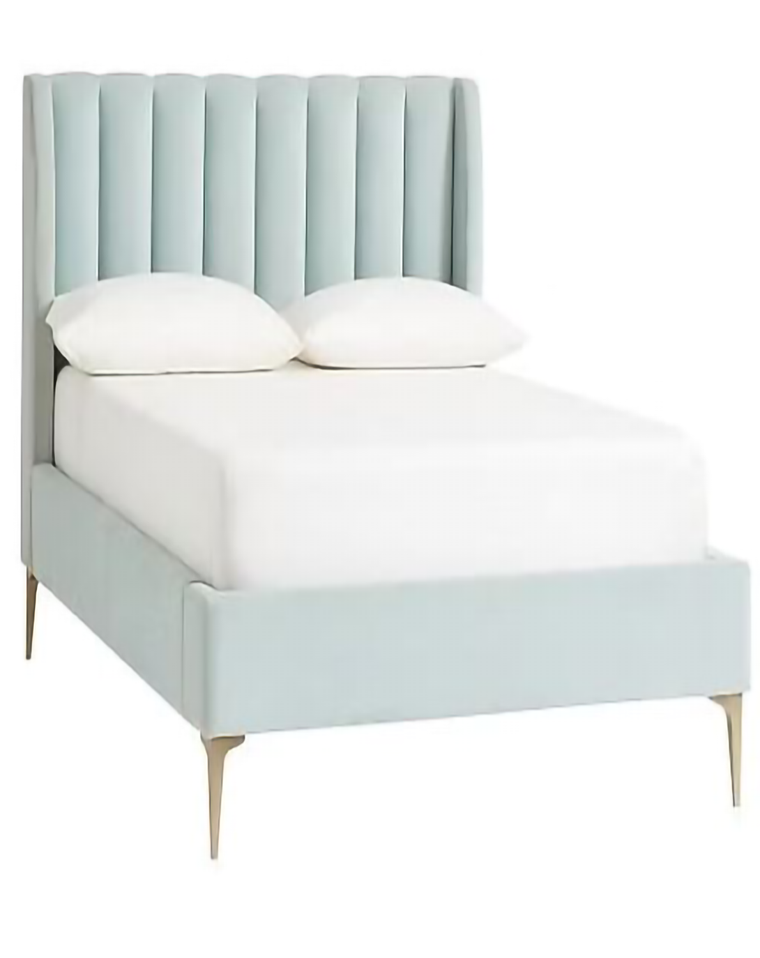 Kori Blue kingqueen Size wooden sleeping bed With Head Board