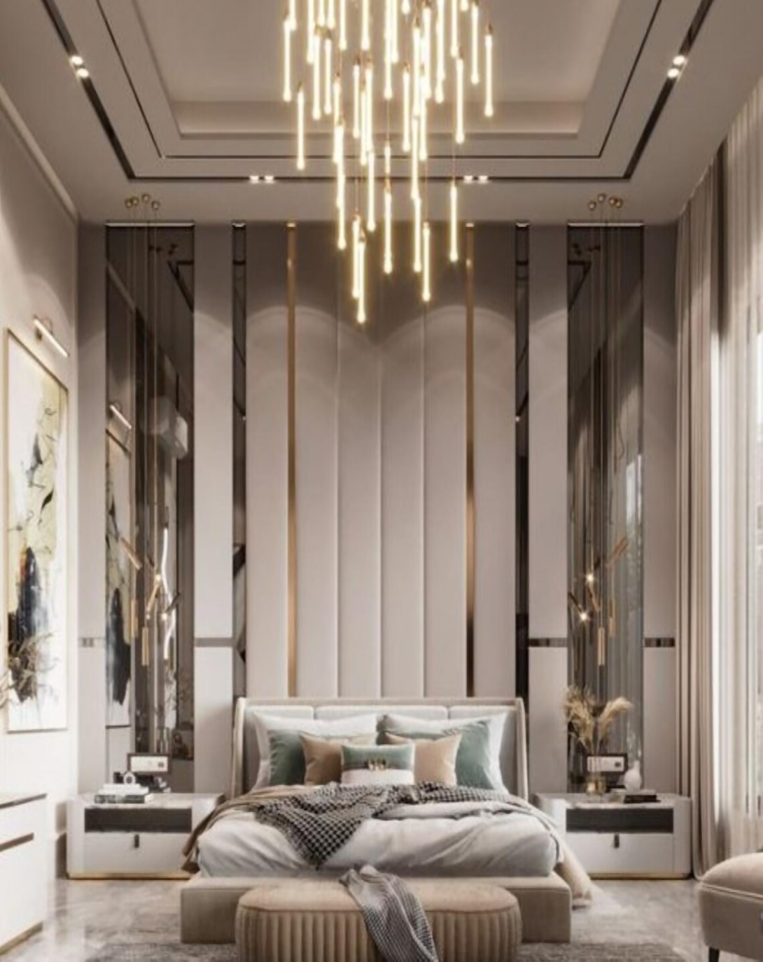 Kori Modern Low Back Bed With High Back Panel ANGIE HOMES