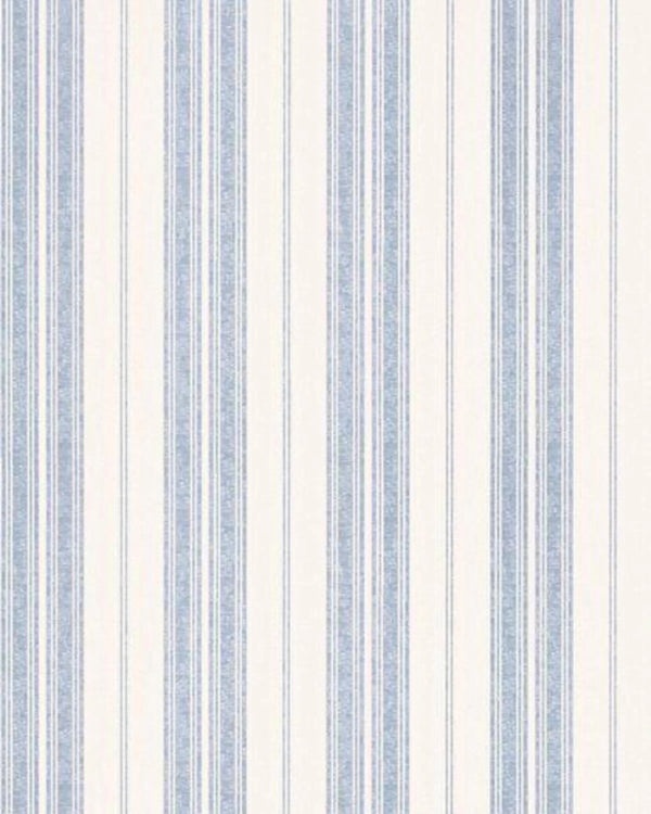 Lark Blue & White Cotton Fabric 