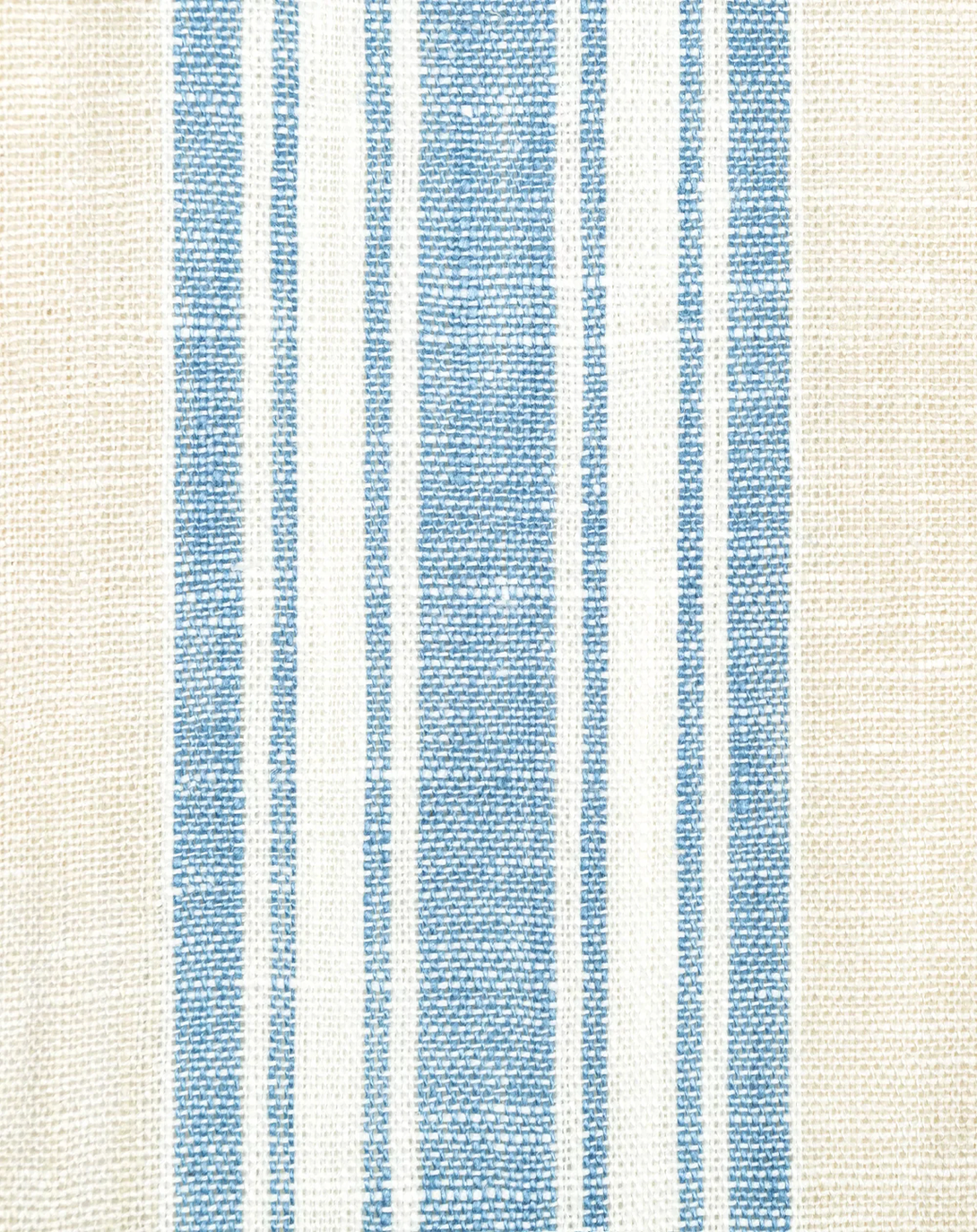 LARK BLUE & WHITE COTTON LUXURY FABRIC