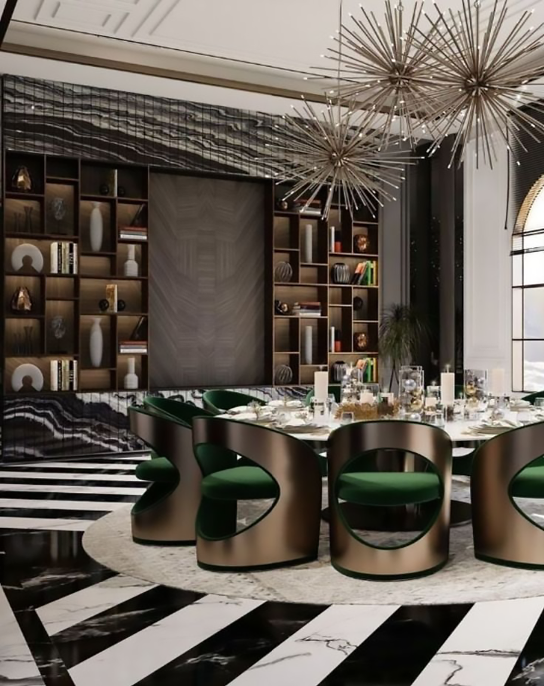 LEO MARBLE TOP WITH WOODEN BASE DINING TABLE ANGIE HOMES