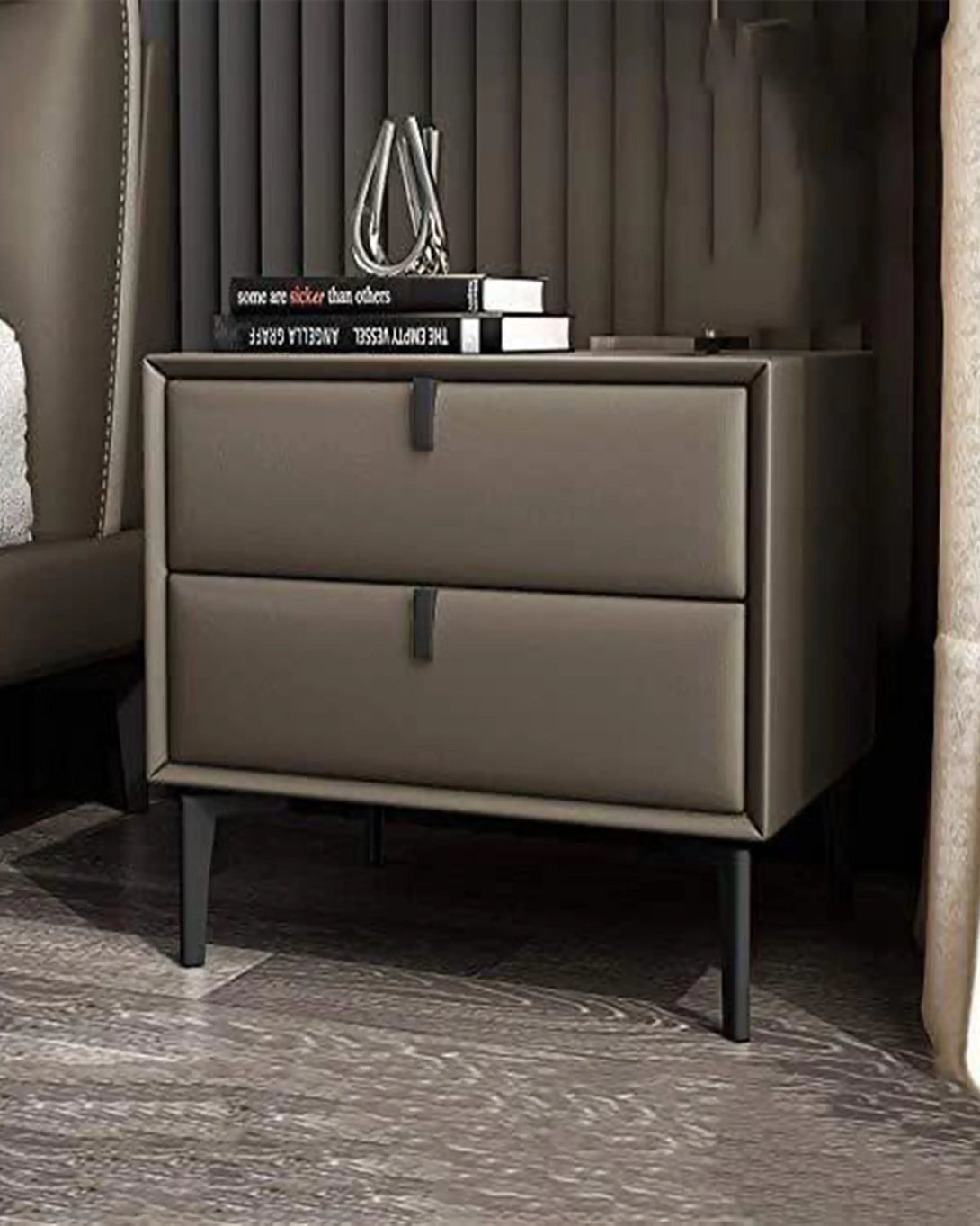 LIAM GREY BED SIDE TABLE ANGIE HOMES