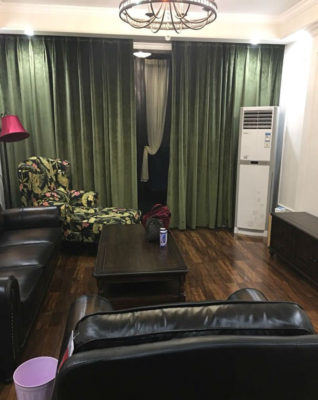 LUNA OLIVE GREEN VELVET CURTAINS