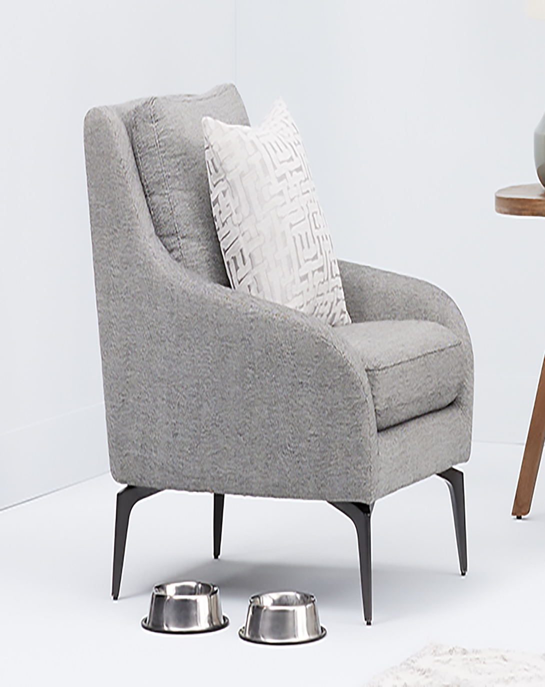 Laleh Grey Sofa Chair ANGIE HOMES