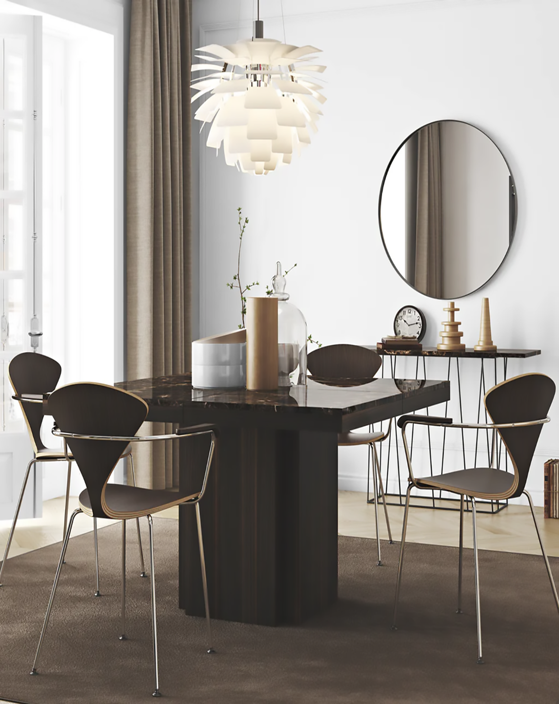 Lark Grey brown Meeting Table ANGIE HOMES
